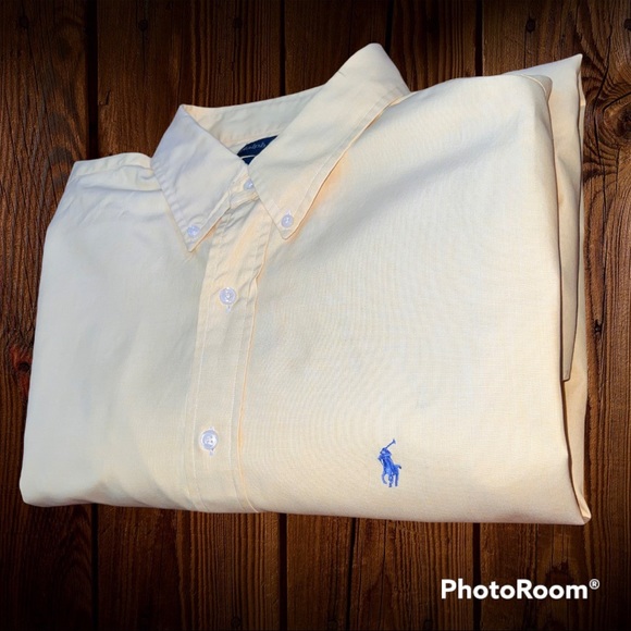 Ralph Lauren Other - Ralph Lauren yellow button down shirt men’s size 17 1/2 34/35 (XL)